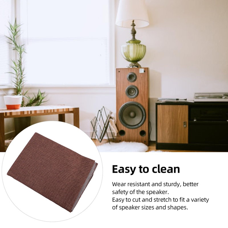 Speaker Cloth Cover, Retro Style Dust Proof 150x50cm Speaker Mesh