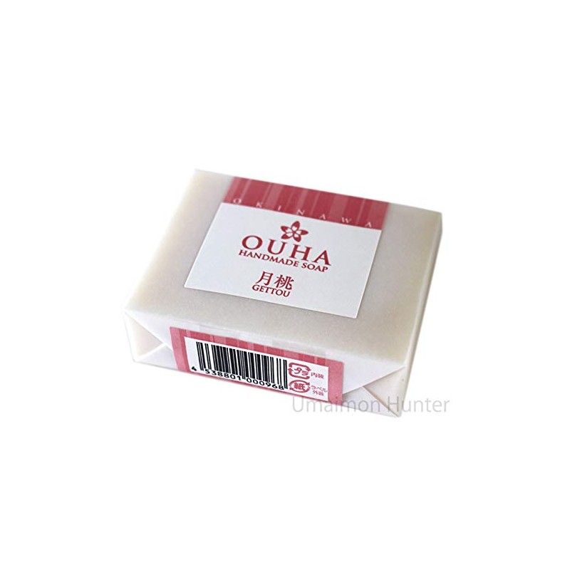 Okinawa Prefecture OUHA Soap, Moonpeach Soap, 3.5 oz (100 g),
