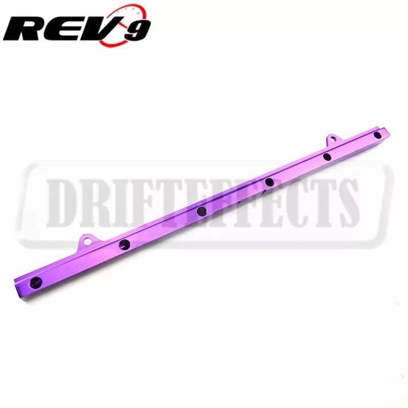 Rev9 Purple High Flow Fuel Injector Rail Kit For GTR