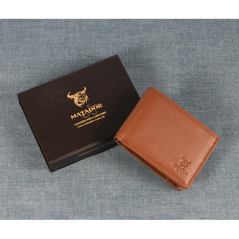 Matador Model 77 Small RFID Wallet Landscape Format, light brown,