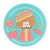Sunstar Stationery mizutama S8346887 Can Badge Embroidered, Green