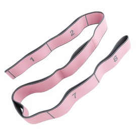 Yoga Stretching Strap, Stretching Band Mit 8 Schleifen, Yoga Stretch Gurt, Hochelastischer Gymnastikband, Für Pilates, Leicht Tragbares Gymnastikband Zur Verbesserung Von Flexibilität Und Dehnung