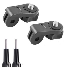 Wearable Camera Adapter Mount Conversion Adapter Monopod Tripod Selfie Stick Stand Holder Head Mount Part 1/4 inch to GoPro Mount Compatible Converter Adapter (AEE-2P)