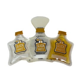Slick Shotz 50 Pcs Heat Sealed Plastic Flask for Liquor – 3oz BPA-Free, Leak Proof and Reusable Drink Pouches for Alcohol – Ideal for Cruises, Concerts, Flights, Events and Travel