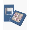 qiqee qiqee Auto-pop Up Blackish Blue Pie Boxes with Window