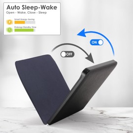 Forefront Cases eReader Case for PocketBook InkPad 4, InkPad Color 3 & 2 - Lightweight, Slim & Smart Auto Sleep-Wake Case - Navy Blue