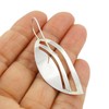 Threader Solid 925 Sterling Silver Curved Drop Earrings