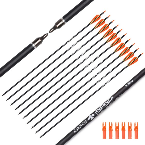 Hunter Ian Archery Carbon Arrow Hunting Arrows 28 Inch with