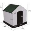 Confidence Pet Medium Waterproof Plastic Dog Kennel Outdoor House