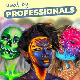 Blue Squid PRO Make-Up Face Paint and Body Paint, Classic Yellow 30 g, High Quality, Professional, Water-Based Single Container, Face and Body Paint for Adults, Children and SFX