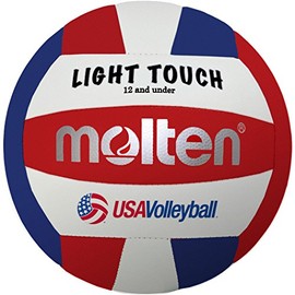 Molten luz Touch Voleibol, Rojo/Blanco/Azul, Medida Oficial