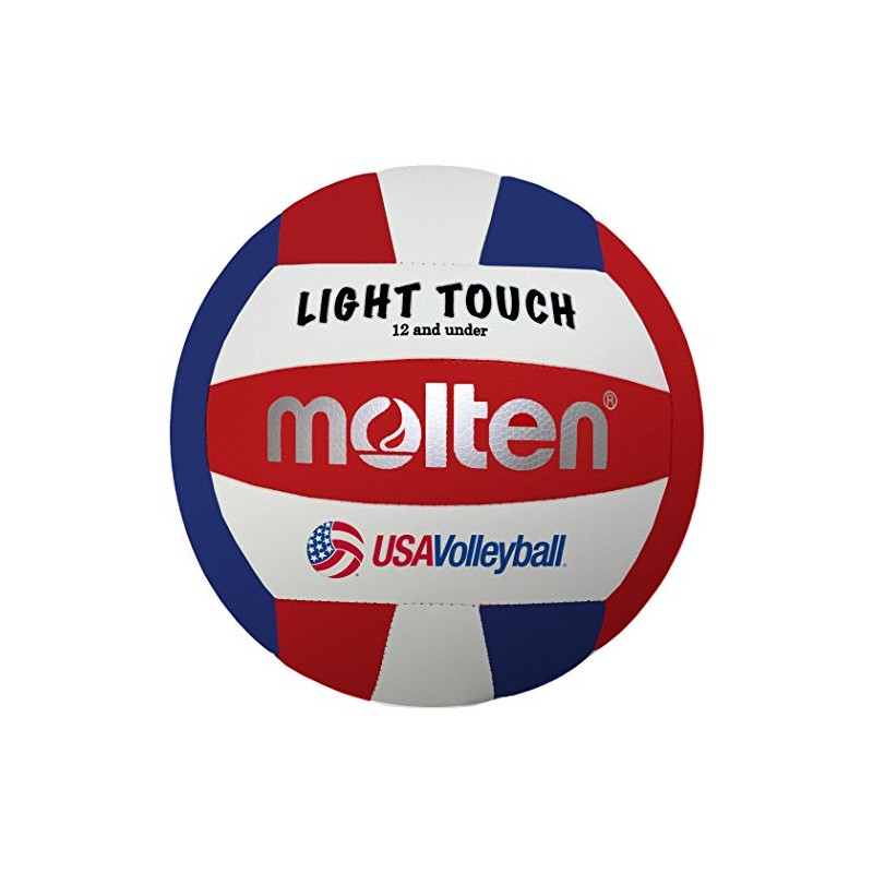 Molten luz Touch Voleibol, Rojo/Blanco/Azul, Medida Oficial