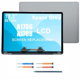 Replacement New A1706 LCD Full Assembly for MacBook Retina 13.3" A1706 A1708 LCD Display Full Assembly 2016 2017 Year (Grey)