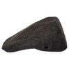 Euston Herringbone Plaid Wool Blend Ivy Cap (Large) Mocha