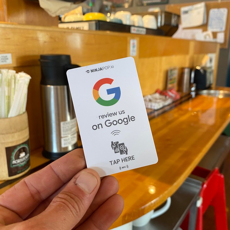 10 Pack of Ninja Pop NFC Google Review Cards for