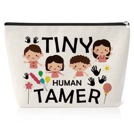 Teacher Appreciation Gifts Cosmetic Bag Preschool Teacher Gift Ideas Travel Makeup Pouch Kindergarten Graduation Teacher Gift Daycare Teacher Appreciation Presents Zipper Pouch