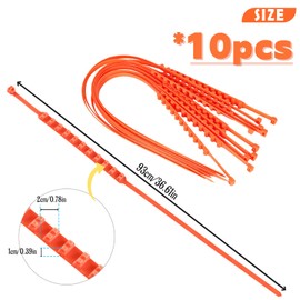badaren Snow Chains, Pack of 10 Emergency Anti-Slip Universal Car Tyre Chains, Reusable Car Snow Chains, Suitable for Cars/SUVs/Trucks/SUVs, Can be Used on Snow, Mud, Rain Roads