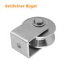 Stainless Steel Groove Wheel Heavy Duty Track Wheel Rigid Roller