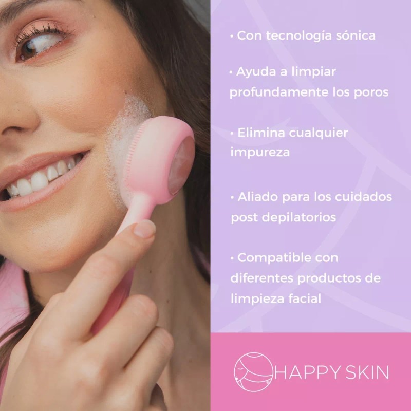 Happy Skin Cepillo Facial Pro Happy Skin Jade Eléctrico Recargable