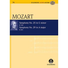 SYMPHONY NO. 25 G MINOR, SYMPHONY NO. 29 A MAJOR POCHE+CD