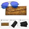 BEDO Non-polarized Mirrored Sunglasses for Men Matel Frame Cool Oval
