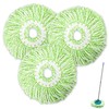 3pcs Mop Head Refills, Compatible with Spin Mop and Bucket