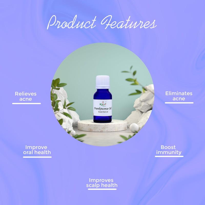 Krivi Frankincense Essential Oil 15ml (Pack of 1)