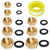 XSHAO Pack of 8 Brass Caps, Drain Preventer Blanking Plugs,