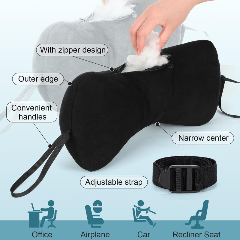 2pcs Dog Bone Shaped Chiropractic Neck and Back Pillow for