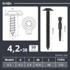 Dayalo Pack of 50 self-tapping screws, 4.2 x 38 mm,