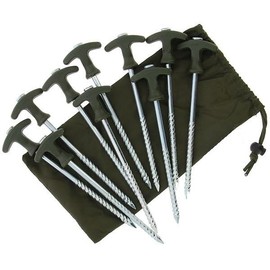 Bivvy Peg 21 cm Pegs 10 Pieces with Bag Pegs Tent Pegs