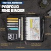 WYNEX Tactical Notebook Padfolio Ring Binder - Refillable 6-Ring A6
