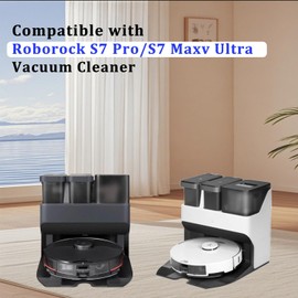 Mozzoom 2-Pack Water Filters & 1 Cleaning Brush Replacement Kit, Compatible with Roborock S7 Pro Ultra, S7 MaxV Ultra, G10, G10S, O35 Mop Wash Dock Stations