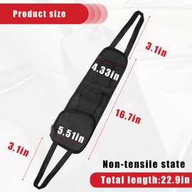 QUICTO QUICTO Car Seat Storage Hanging Bag, Multi-Pocket Seat Side Organizer, Car Multifunctional Storage Mesh Net Pocket, Can Hold Mobile Phone, Wallet, Glasses, Suitable for Cars, SUVs, Trucks