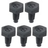 PATIKIL Pool Cue Bottom Cover, 5 Pack Billiard Cue Plastic