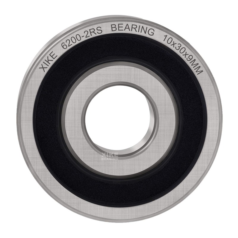 XiKe 4 Pcs 6200-2RS Double Rubber Seal Bearings 10x30x9mm, Pre-Lubricated