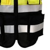 Reflective Safety Vest High Visibility Zipper Front Soft Collar Security