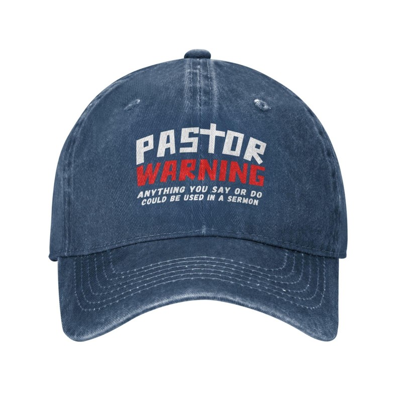 CAIBO Pastor Warning Hat Pastor Gifts Anything You Say Or