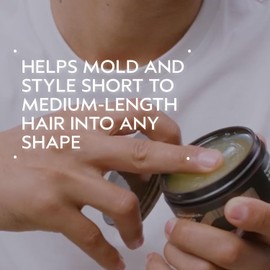 Aveda Men Pure-Formance Pomade | Strong Hold Hair Pomade | Non-Greasy Formula | Water-Based | Short to Medium-Length Hair, 2.5 Ounce