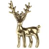 Macosa WV50593 Set of 6 Napkin Rings Deer Gold Napkin