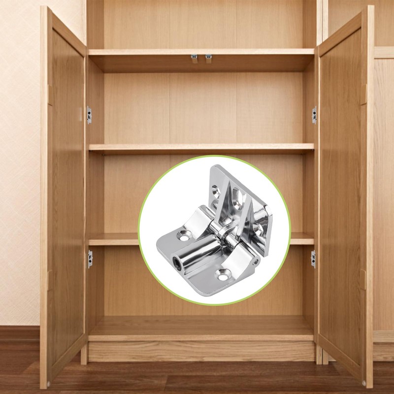 UFURMATE Position Control Hinge, 2PCS Zinc Alloy Wardrobe Door Hinge