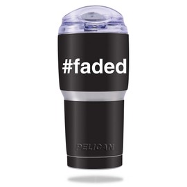 MightySkins Skin Compatible with Pelican Tumbler 22 oz – Faded | Protective, Durable, and Unique Vinyl Decal wrap Cover | Easy to Apply, Remove, and Change Styles | Made in The USA