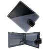MOIRENTO®, Grey Black Wallet, RFID Blocking, Real Leather Mens, with