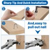 MOXYOY 120 Pcs U Nails for Fencing, U Shaped Nails
