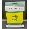 Masters 2025 Masters Tournament Yellow Cup Cooler Koozie Augusta National