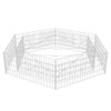 Gabion Raised Bed Silver Galvanized Steel 78.7x68.1x15.7 in, Gardening, Pots