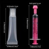 YBEATY 12 Pcs Empty Lip Gloss Tubes with 5ml Syringes