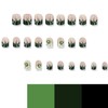 24Pcs St. Patrick's Day Press on Nails Short Fake Nails
