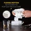 BLOXX Silicone Ice Cube Tray with Lid for Freezer |