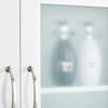Yaheetech Over The Toilet Storage Cabinet with Double Tempered Glass